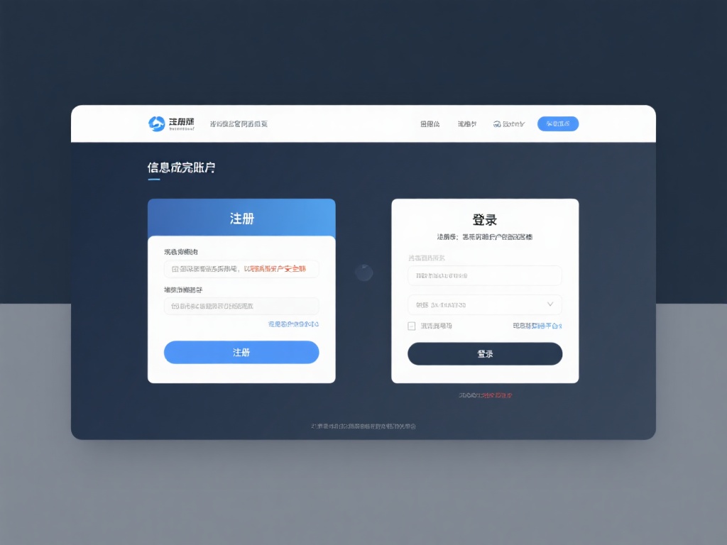 注册账户与登录页面导航
进入官网后，点击界面的“